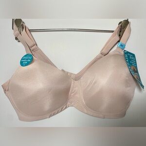 Vanity Fair Beauty Back w/ Extended Side & Back Smoothing Bra 38C NWT New